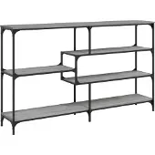 vidaXL Table console sonoma gris 160x32x95 cm bois d'ingénierie