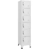 vidaXL Armoire à casiers Gris clair 38x40x180 cm Acier