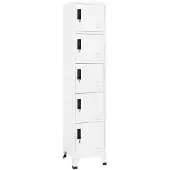 vidaXL Armoire à casiers Blanc 38x40x180 cm Acier