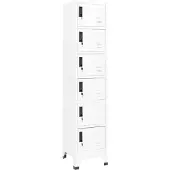 vidaXL Armoire à casiers Blanc 38x40x180 cm Acier