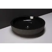 Forzalaqua Calvi porte-rouleau de toilette sans couvercle rond en Gunmetal PVD brossé SW721172