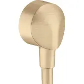 Hansgrohe Raccord mural FixFit E, sans dispositif anti-retour, finition bronze brossé