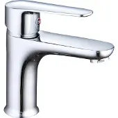 Inspire Robinet de salle de bain Argent avec raccords - Robinet de lavabo - Argent