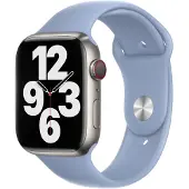Apple Watch 42/44/45 mm Bracelet Sport Silicone Bleu Brume