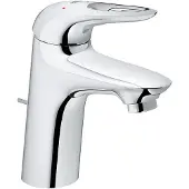 GROHE Eurostyle Mitigeur monocommandé pour lavabo, S-Size, saillie 110mm, vidage à tirette, EcoMode, manette ouverte, 23374003