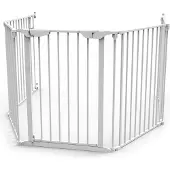 Noma Barrière de sécurité à 5 panneaux Modular Métal Blanc 94047