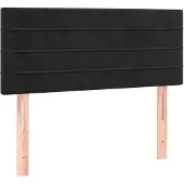 vidaXL Tête de lit noir 90x5x78/88 cm velours