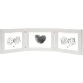 Deknudt Triptyque en aspect peint blanc pour photos horizontales 13x18 S41VF1