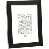 Deknudt Cadre photo noir avec bord argenté 30x30 S41VK2