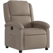 vidaXL Fauteuil relax cappuccino brun similicuir