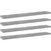 vidaXL Panneaux de bibliothèque 4 pcs gris béton bois d’ingénierie