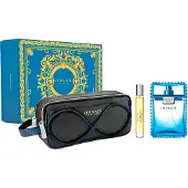 Versace Man Eau Fraiche Eau de Toilette, 100 ml + Eau de Toilette, 10 ml + Pochette cosmétique