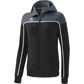 Erima Change By Veste d'entraînement à capuche Noir Gris/Gris ardoise/blanc - 34