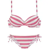 Venice beach Bikini rose / blanc