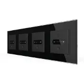Livolo Nombre de glissières | Commutation | Maison intelligente | Noir | | Voir ici!
