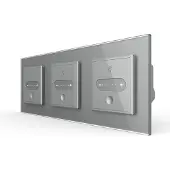 Livolo Nombre de glissières | Commutation | Maison intelligente | Gris | | Voir ici!
