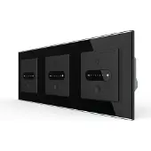 Livolo Nombre de glissières | Commutation | Maison intelligente | Noir | | Voir ici!