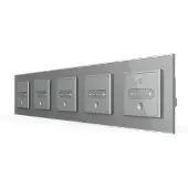 Livolo Nombre de glissières | Commutation | Maison intelligente | Gris | | Voir ici!