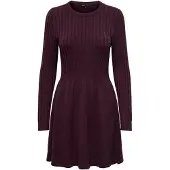 ONLY Robes en maille 'ONLFia' lie de vin