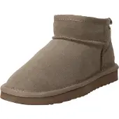 Mexx Kimo Enkellaarsjes Plat - Taupe - Maat 40