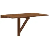 vidaXL Table murale pliable Chêne marron 100x60x56cm Bois d'ingénierie