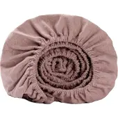 Yumeko - Drap housse - Flanelle De Coton - 140x200x30 - Violet