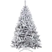 Springos Sapin de Noël artificiel en épicéa du Caucase avec neige artificielle, 180 cm