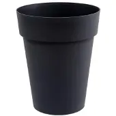Eda Pot de Plante Circulaire EDA Gris Anthracite Sombre