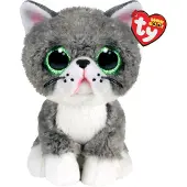 TY Porte-clés en peluche Beaniee Boo's Small Fergus Le Chat