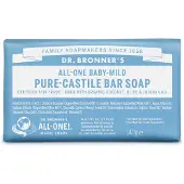 Dr. bronner's Unscented Pure-Castile Magic Bar Soap 140 g Savon