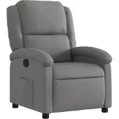 DKD Home Decor Fauteuil relax Tissu gris foncé