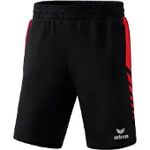 Erima Short de travail Six Wings noir/rouge