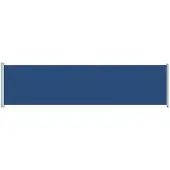 vidaXL Marquise latérale extensible 600x160 cm Bleu