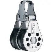 Harken Double Micro Pulley Argenté