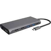 Raidsonic Station d'accueil IB-DK4050-CPD pour ordinateur portable IcyBox USB-C vers 3 sorties vidéo