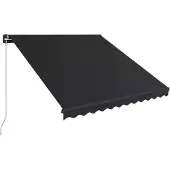 vidaXL Store rétractable manuel 300 x 250 cm Anthracite