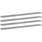 vidaXL Panneaux de bibliothèque 4 pcs gris béton bois d’ingénierie