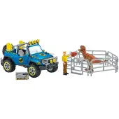 Schleich Voiture tout-terrain avec avant-poste Dino - - 41464 - Dinosaurs