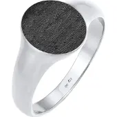 KUZZOI Bague noir / argent