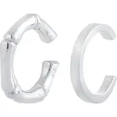 Elli Boucles d'oreilles 'Bambus' argent
