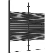 vidaXL Cabine de douche pliante ESG 120x140 cm noir