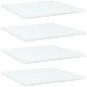 vidaXL Panneaux de bibliothèque 4 pcs blanc bois d’ingénierie