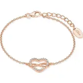 s.Oliver Coeur Infini, (20 cm, Argent, Zircone)