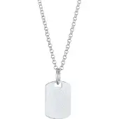 KUZZOI Chaîne 'Dog Tag' argent
