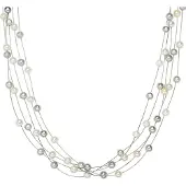 Valero Pearls Chaîne argent / blanc perle