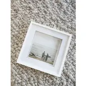 Deknudt Frames Cadre photo en bois Deknudt avec passe-partout S67NK blanc 20 x 20 cm