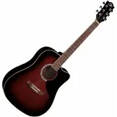 Eko guitars Ranger CW EQ Red Sunburst Guitare Dreadnought acoustique-électrique
