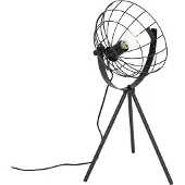 QAZQA Lampe de table trépied industrielle noire réglable - Hanze