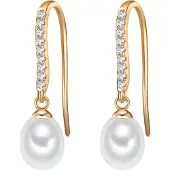Valero Pearls Boucles d'oreilles or / blanc
