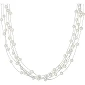 Valero Pearls Chaîne argent / blanc perle